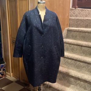 Lands' End Navy Blue Women's Coat